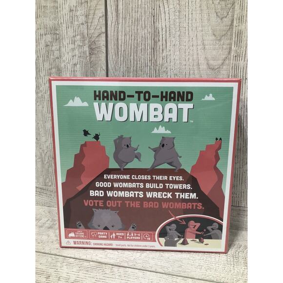 EXPLODING KITTENS Other - NEW Hand-To-Hand Wombat Party Game by Exploding Kittens ~ AGE 7+ ~ 3-6 PLAYERS